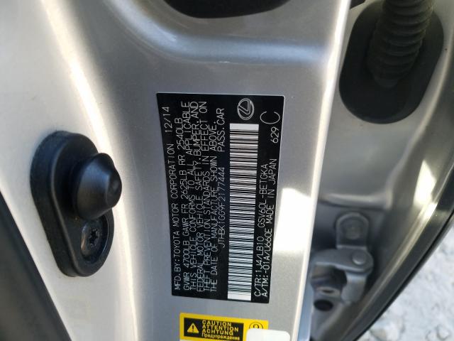2015 LEXUS ES 350 JTHBK1GG9F2177444