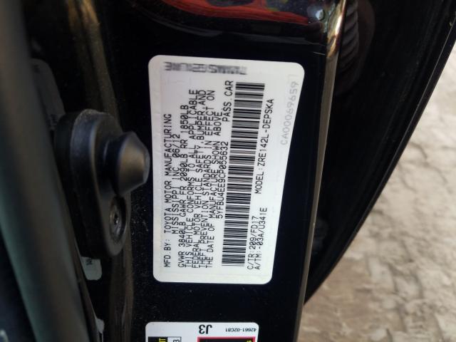 2012 TOYOTA COROLLA BA 5YFBU4EE9CP055632