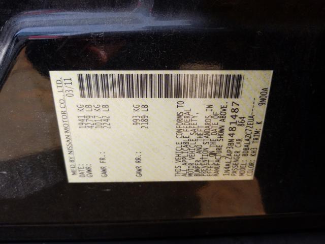 2011 NISSAN ALTIMA BAS 1N4AL2AP3BN481487