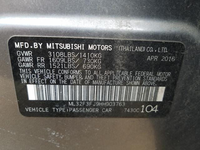 2017 MITSUBISHI MIRAGE G4 ML32F3FJ9HH003763