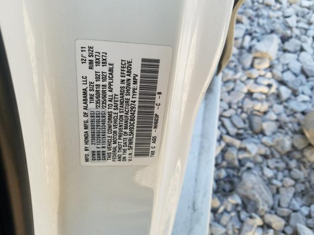 2012 HONDA ODYSSEY TO 5FNRL5H93CB042974