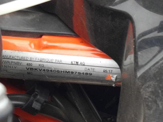 2017 KTM 1090 ADVEN VBKV49405HM975489