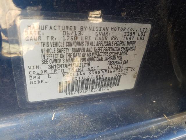 2014 NISSAN VERSA S/S 3N1CN7AP1EL821219