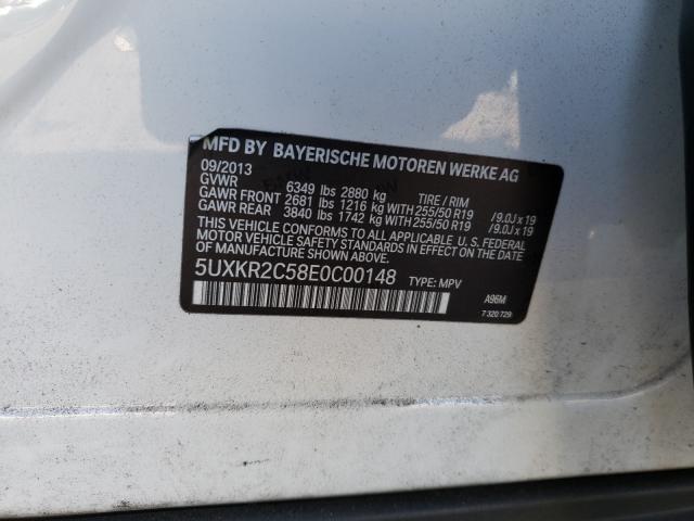 2014 BMW X5 SDRIVE3 5UXKR2C58E0C00148