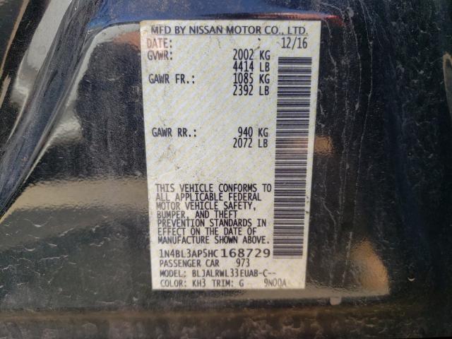2017 NISSAN ALTIMA 3.5 1N4BL3AP5HC168729