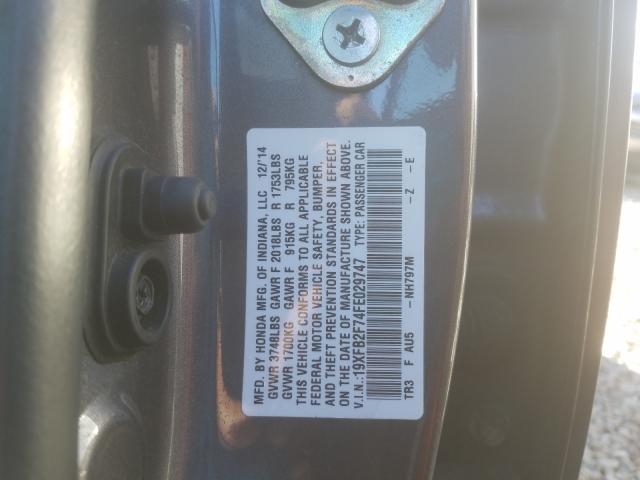 2015 HONDA CIVIC SE 19XFB2F74FE029747