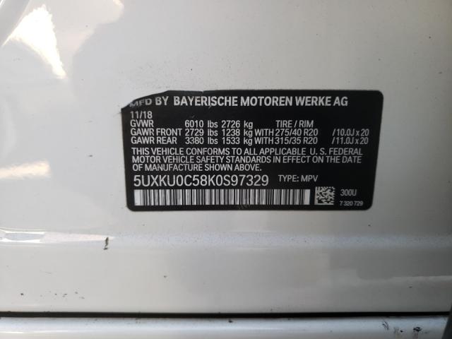 2019 BMW X6 SDRIVE3 5UXKU0C58K0S97329