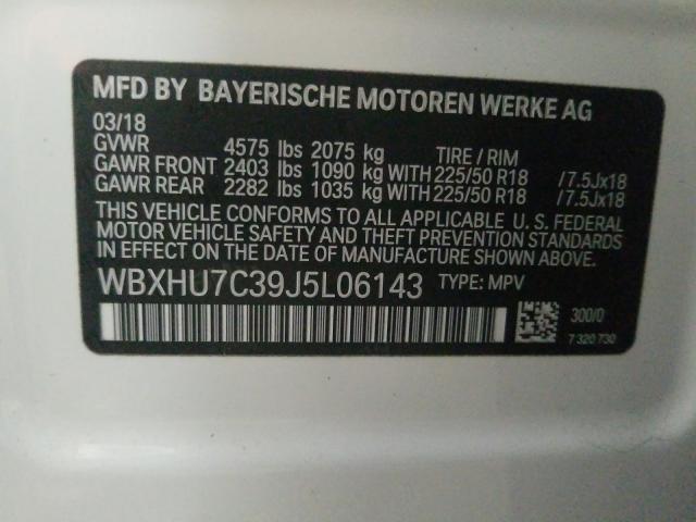 2018 BMW X1 SDRIVE2 WBXHU7C39J5L06143