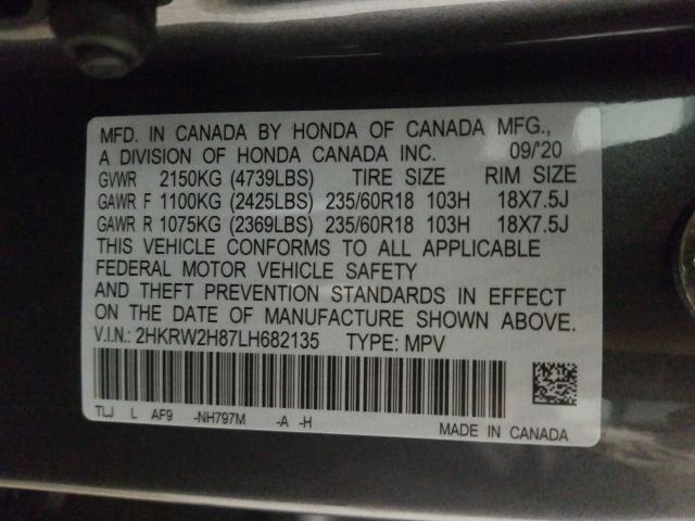 2020 HONDA CR-V EXL 2HKRW2H87LH682135