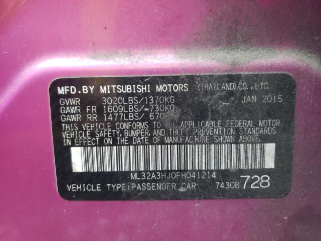 2015 MITSUBISHI MIRAGE DE ML32A3HJ0FH041214