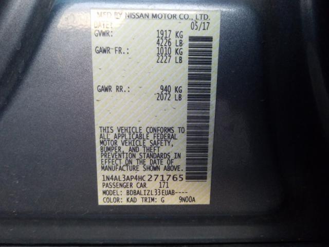 2017 NISSAN ALTIMA 2.5 - 1N4AL3AP4HC271765