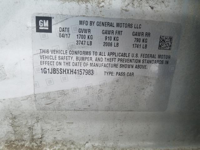 2017 CHEVROLET SONIC LS 1G1JB5SHXH4157983