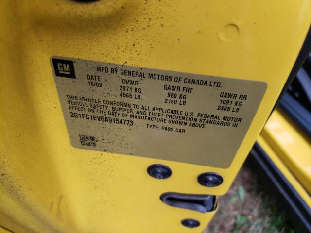 2010 CHEVROLET CAMARO LT 2G1FC1EV6A9154773