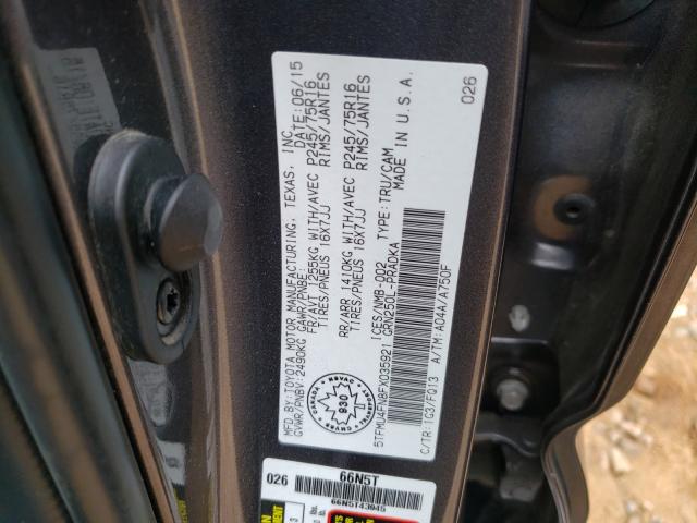 2015 TOYOTA TACOMA DOU 5TFMU4FN8FX035921