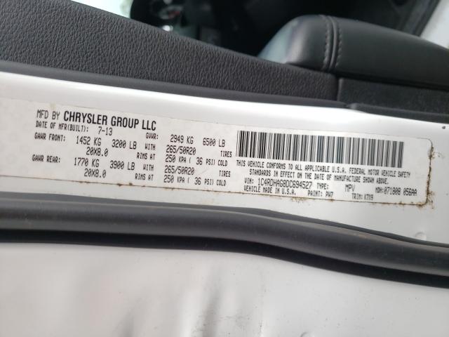 2013 DODGE DURANGO SX 1C4RDHAG8DC694527