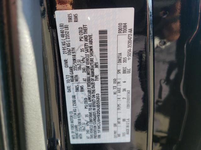 2013 FORD ESCAPE SEL 1FMCU9H92DUB59203