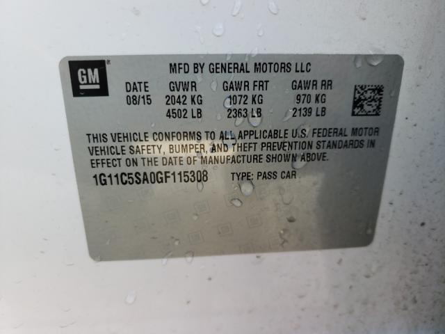 2016 CHEVROLET MALIBU LIM 1G11C5SA0GF115308