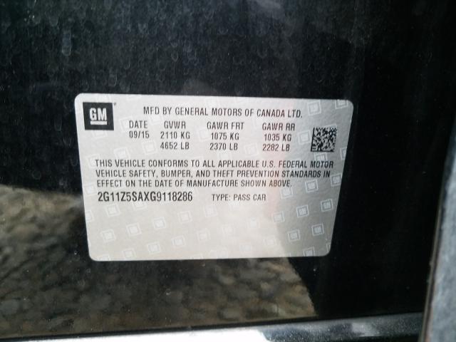 2016 CHEVROLET IMPALA LS 2G11Z5SAXG9118286