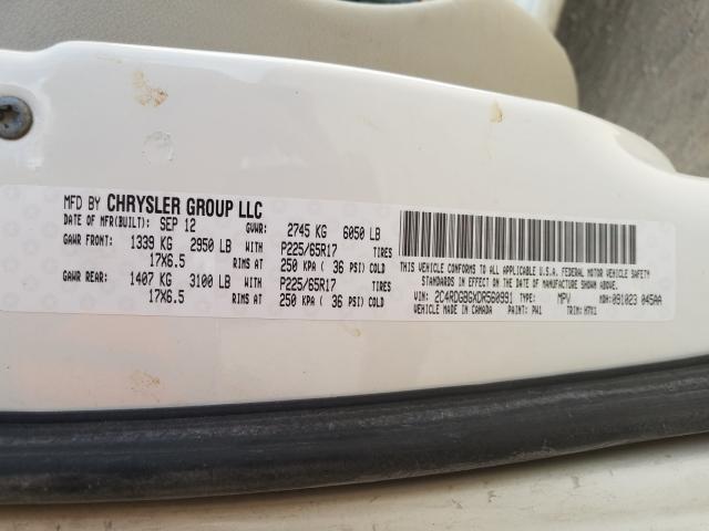 2013 DODGE GRAND CARA 2C4RDGBGXDR560991