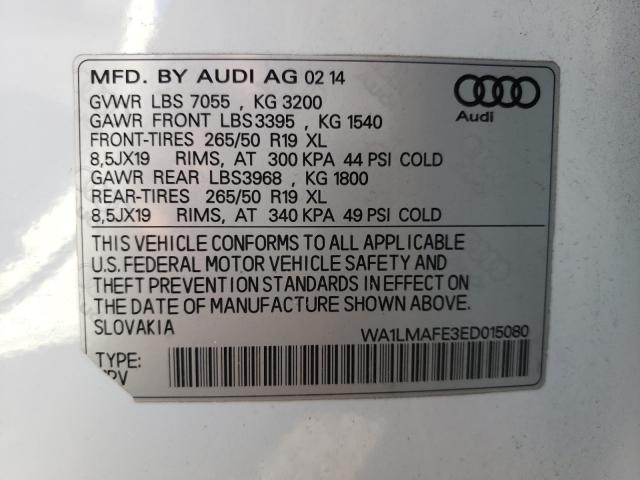2014 AUDI Q7 PREMIUM WA1LMAFE3ED015080