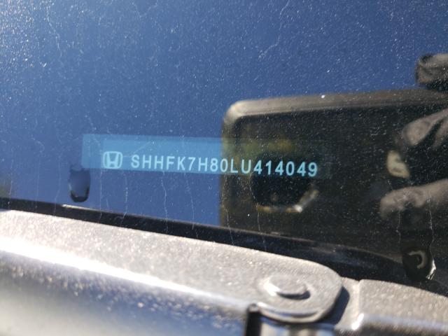 2020 HONDA CIVIC EXL SHHFK7H80LU414049