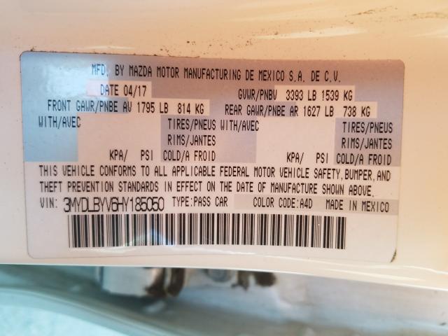 2017 TOYOTA YARIS IA 3MYDLBYV6HY185050
