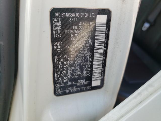 2011 NISSAN JUKE S JN8AF5MV6BT018790