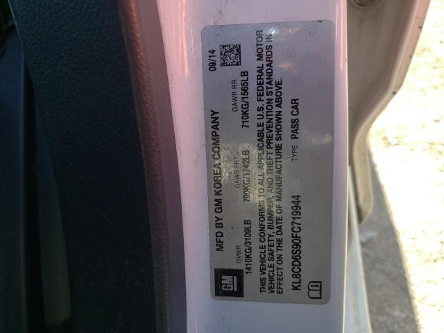 2015 CHEVROLET SPARK 1LT KL8CD6S90FC719944