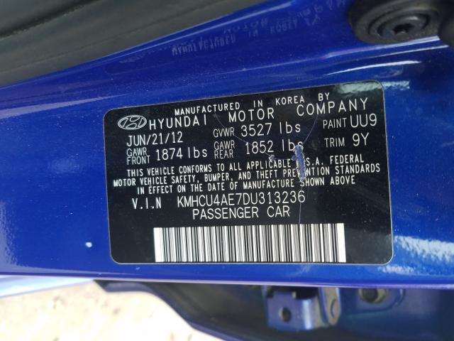 2013 HYUNDAI ACCENT GLS KMHCU4AE7DU313236
