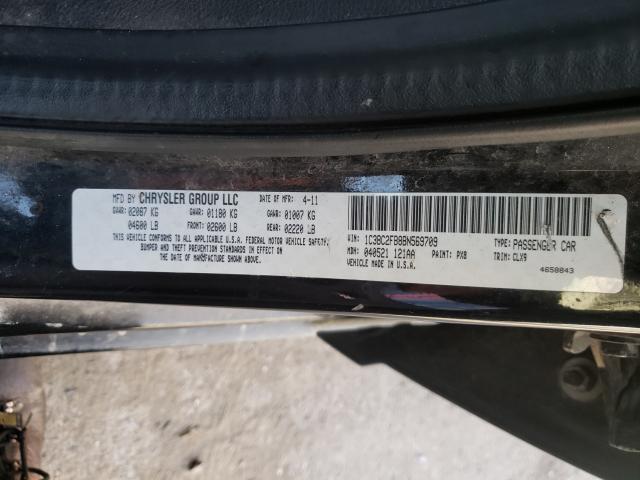 2011 CHRYSLER 200 LIMITE 1C3BC2FB8BN569709