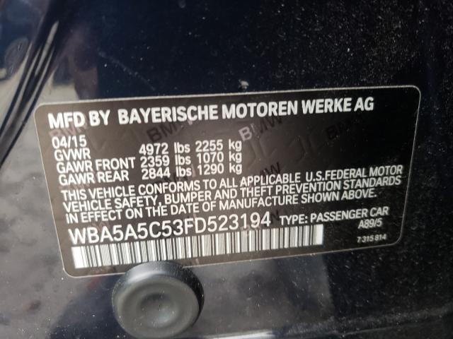2015 BMW 528 I WBA5A5C53FD523194