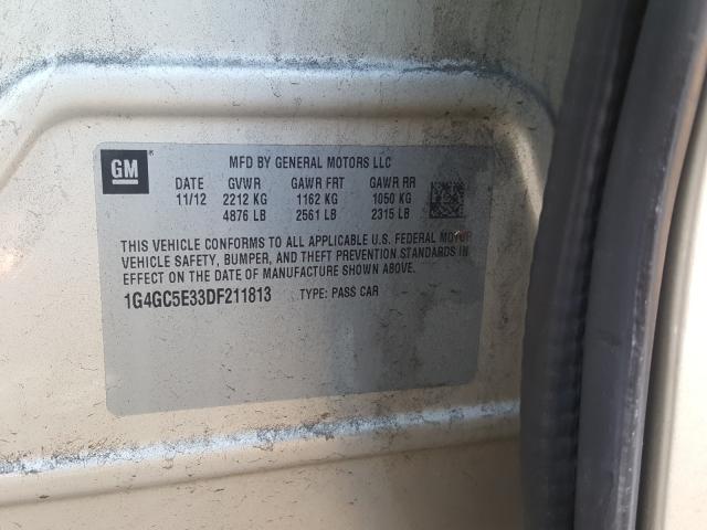 2013 BUICK LACROSSE 1G4GC5E33DF211813