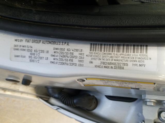 2014 FIAT 500L EASY ZFBCFABHXEZ027815