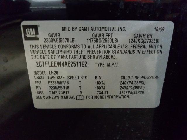 2010 GMC TERRAIN SL 2CTFLEEW4A6251192