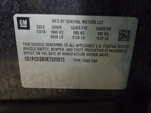 2014 CHEVROLET CRUZE LT 1G1PC5SB0E7329015