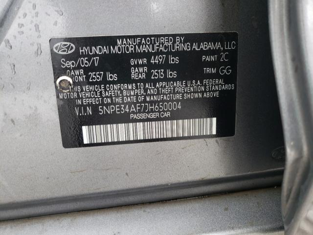 2018 HYUNDAI SONATA SPO 5NPE34AF7JH650004