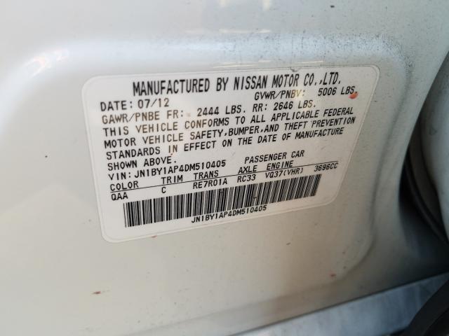 2013 INFINITI M37 JN1BY1AP4DM510405