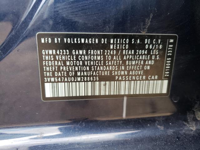 2018 VOLKSWAGEN GTI S 3VW547AU0JM288635