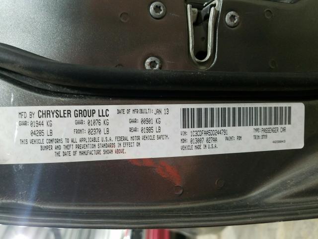 2013 DODGE DART SE 1C3CDFAA5DD244791