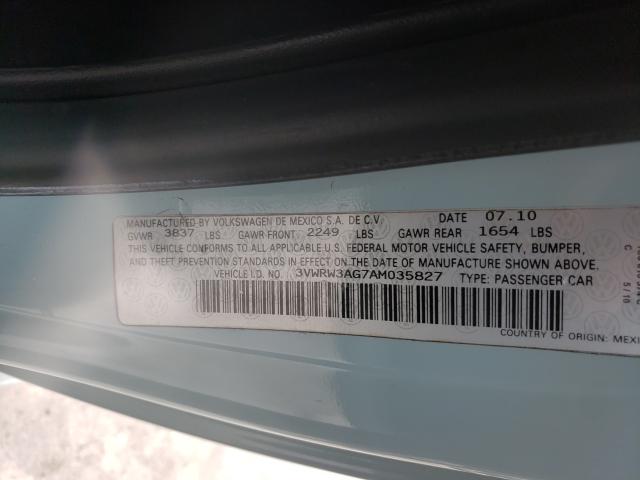 2010 VOLKSWAGEN NEW BEETLE 3VWRW3AG7AM035827
