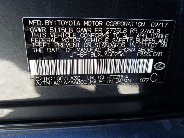 2018 LEXUS GS-F JTHBP1BLXJA002561