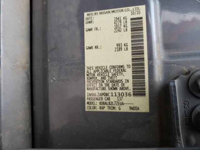 2011 NISSAN ALTIMA BAS 1N4AL2AP0BC113036