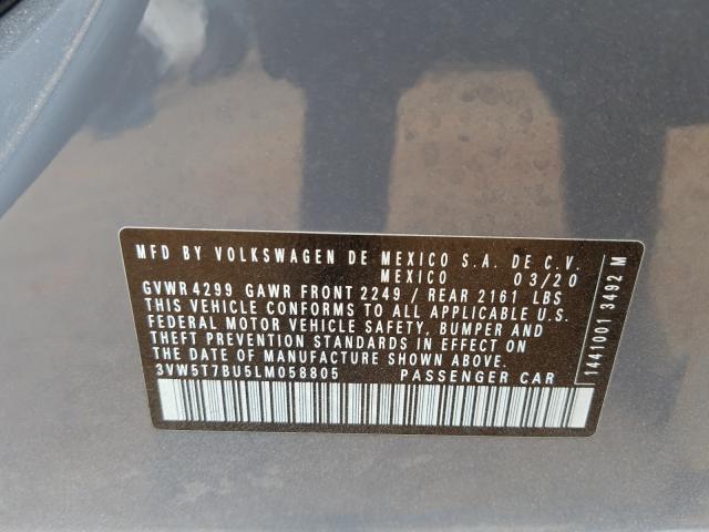 2020 VOLKSWAGEN JETTA GLI 3VW5T7BU5LM058805