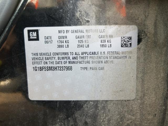 2017 CHEVROLET CRUZE PREM 1G1BF5SM3H7237968