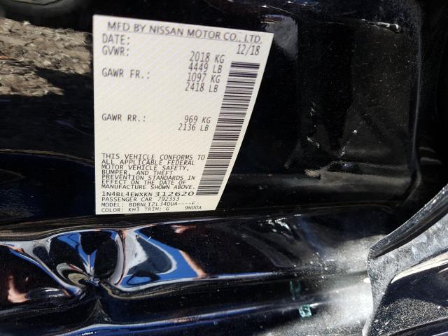 2019 NISSAN ALTIMA SL 1N4BL4EWXKN312620