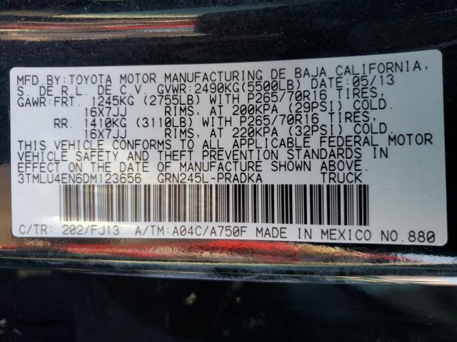 2013 TOYOTA TACOMA DOU 3TMLU4EN6DM123656