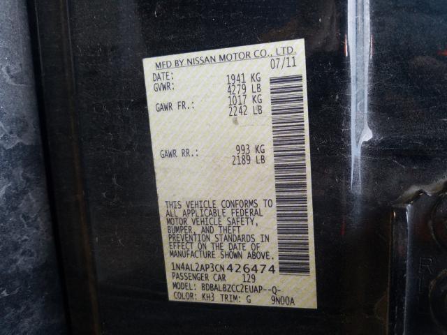 2012 NISSAN ALTIMA BAS 1N4AL2AP3CN426474