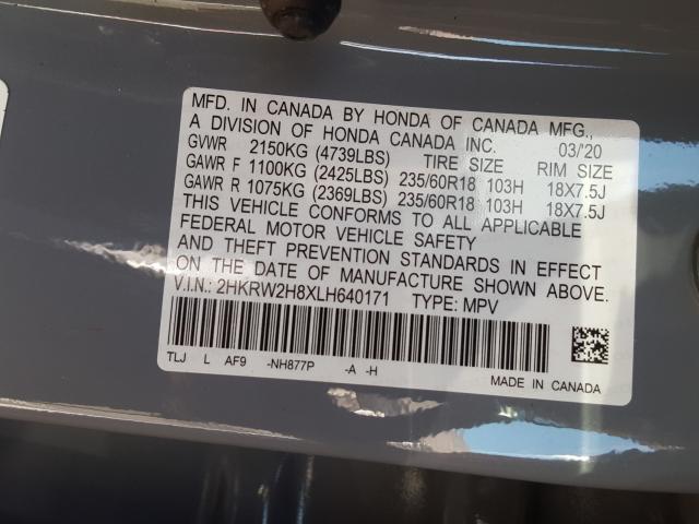 2020 HONDA CR-V EXL 2HKRW2H8XLH640171
