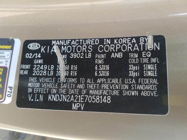 2014 KIA SOUL KNDJN2A21E7058148