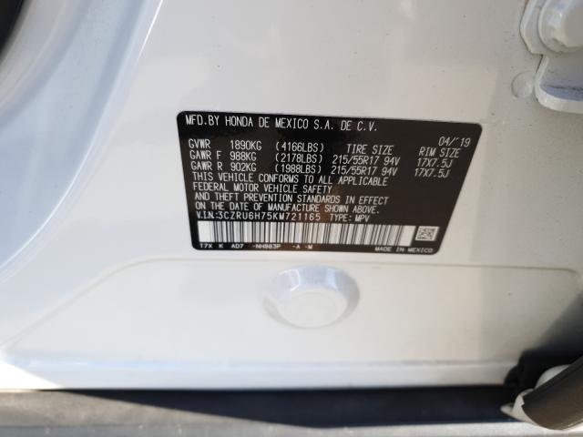 2019 HONDA HR-V EXL 3CZRU6H75KM721165